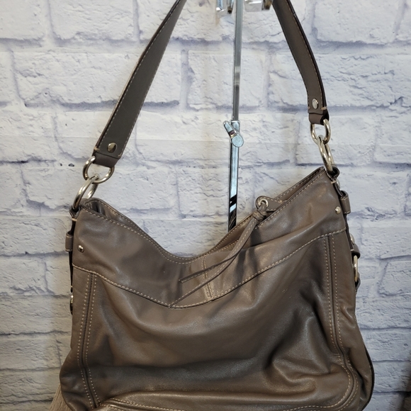 Coach “Zoe" Brown Leather Hobo Satchel - Picture 6 of 16